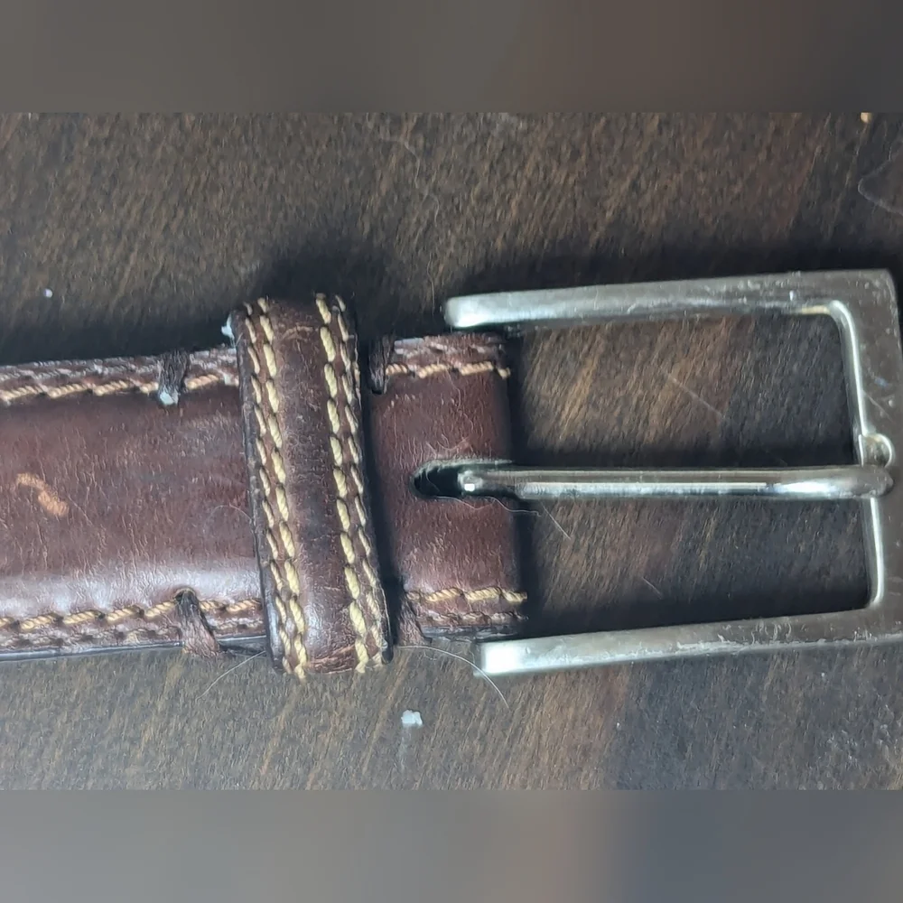 🤎 Men's Brown Genuine Leather Belt 40